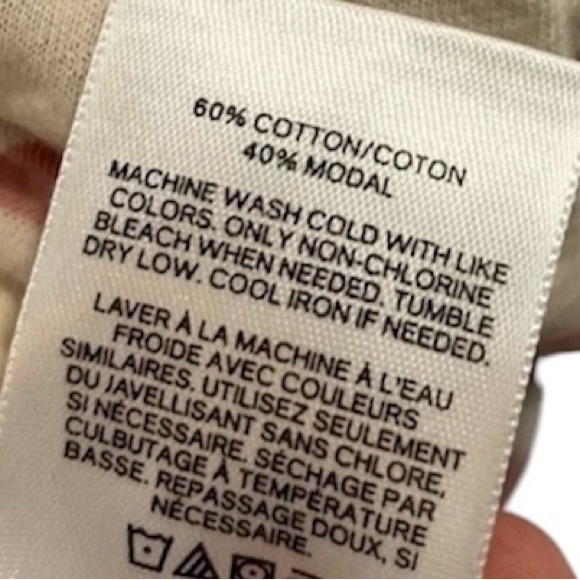 Express One Eleven Blouse Top Women's Striped Knotted Hem Short Sleeve - Picture 6 of 6